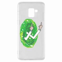 Чехол для Samsung A8+ 2018 Rick Fuck you all