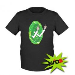 Детская футболка Rick Fuck you all - PrintSalon