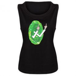 Женская майка Rick Fuck you all - PrintSalon