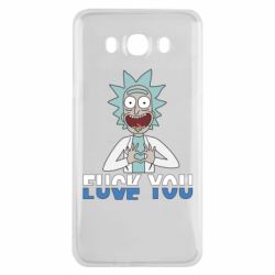 Чехол для Samsung J7 2016 Rick fuck you - PrintSalon