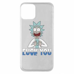 Чехол для iPhone 11 Rick fuck you - PrintSalon
