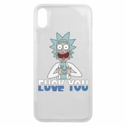 Чехол для iPhone Xs Max Rick fuck you - PrintSalon