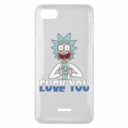 Чехол для Xiaomi Redmi 6A Rick fuck you - PrintSalon