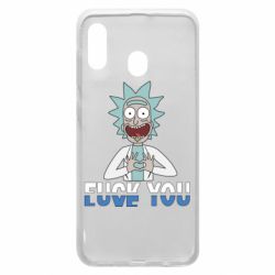 Чехол для Samsung A30 Rick fuck you - PrintSalon