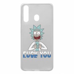 Чехол для Samsung A60 Rick fuck you - PrintSalon