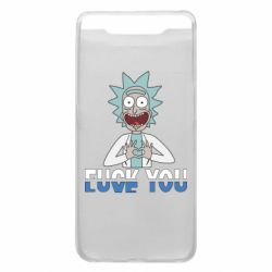 Чехол для Samsung A80 Rick fuck you - PrintSalon