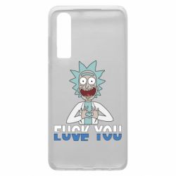 Чехол для Huawei P30 Rick fuck you - PrintSalon