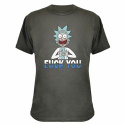 Камуфляжная футболка Rick fuck you - PrintSalon