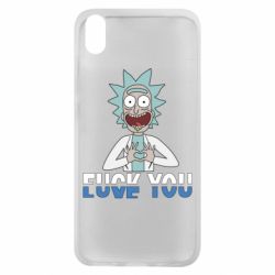 Чехол для Xiaomi Redmi 7A Rick fuck you - PrintSalon
