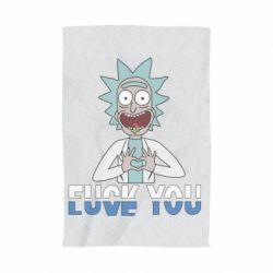 Полотенце с принтом Rick fuck you - PrintSalon