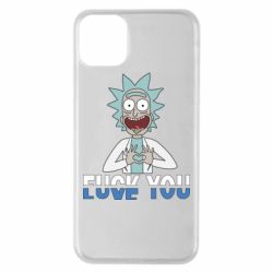 Чехол для iPhone 11 Pro Max Rick fuck you - PrintSalon