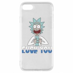 Чехол для iPhone SE 2020 Rick fuck you - PrintSalon