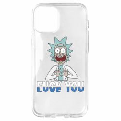 Чехол для iPhone 12 mini Rick fuck you - PrintSalon
