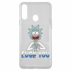 Чехол для Samsung A20s Rick fuck you - PrintSalon