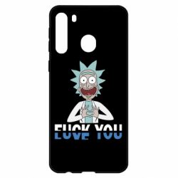 Чехол для Samsung A21 Rick fuck you