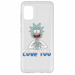 Чехол для Samsung A31 Rick fuck you - PrintSalon