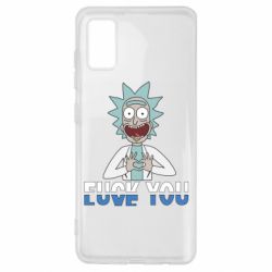 Чехол для Samsung A41 Rick fuck you - PrintSalon