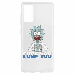 Чехол для Samsung S20 FE Rick fuck you - PrintSalon