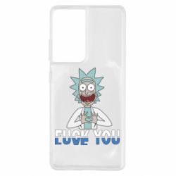 Чехол для Samsung S21 Ultra Rick fuck you - PrintSalon