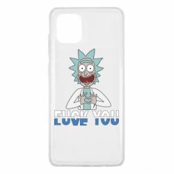 Чехол для Samsung Note 10 Lite Rick fuck you - PrintSalon