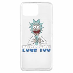 Чехол для Oppo A73 Rick fuck you - PrintSalon