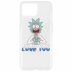 Чехол для Oppo Reno 4 Lite Rick fuck you - PrintSalon