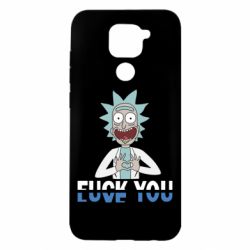 Чехол для Xiaomi Redmi Note 9/Redmi 10X Rick fuck you - PrintSalon