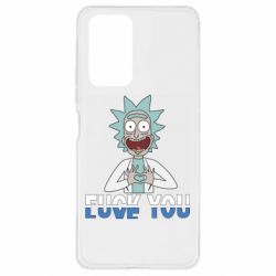 Чехол для Xiaomi Redmi Note 10 Pro Rick fuck you - PrintSalon