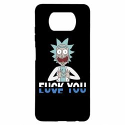 Чехол для Xiaomi Poco X3 Rick fuck you - PrintSalon