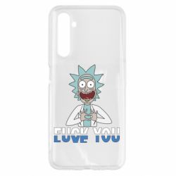 Чехол для Realme 6 Rick fuck you - PrintSalon