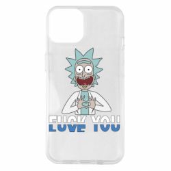 Чехол для iPhone 14 Rick fuck you