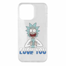 Чехол для iPhone 14 Pro Max Rick fuck you - PrintSalon