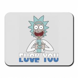 Коврик для мыши Rick fuck you - PrintSalon