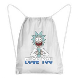 Рюкзак-мешок Rick fuck you - PrintSalon
