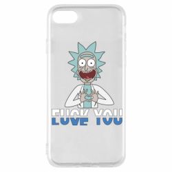 Чехол для iPhone 7 Rick fuck you - PrintSalon