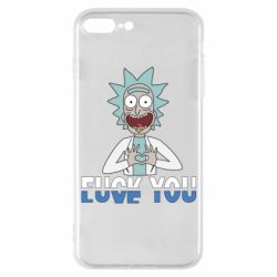 Чехол для iPhone 7 Plus Rick fuck you - PrintSalon