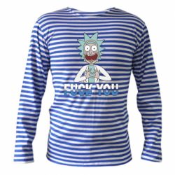 Тельняшка с длинным рукавом Rick fuck you - PrintSalon