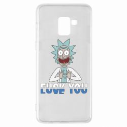 Чехол для Samsung A8+ 2018 Rick fuck you - PrintSalon