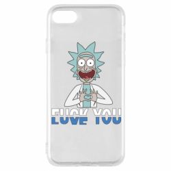 Чехол для iPhone 8 Rick fuck you - PrintSalon