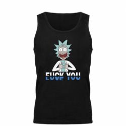 Мужская майка Rick fuck you - PrintSalon