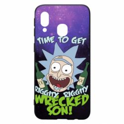 Чохол для Samsung A40 Rick with bottles - PrintSalon