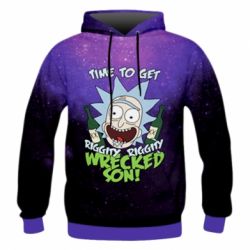 Чоловіче 3D худі Rick with bottles - PrintSalon