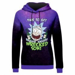 Жіноче 3D худі Rick with bottles-PrintSalon Жіноче 3D худі Rick with bottles