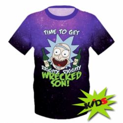 Дитяча 3D футболка Rick with bottles - PrintSalon