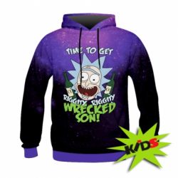 Дитяче 3D худі Rick with bottles - PrintSalon