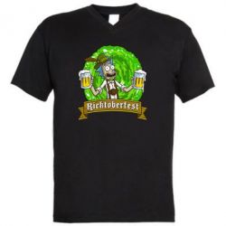 Мужская футболка  с V-образным вырезом Ricktoberfest - PrintSalon