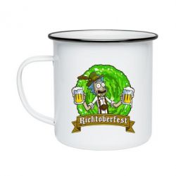 Кружка эмалированная Ricktoberfest - PrintSalon