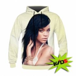 Детское 3D худи Rihanna in a swimsuit-PrintSalon Детское 3D худи Rihanna in a swimsuit