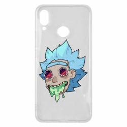 Чехол для Huawei P Smart Plus 2018 Рик и Морти арт дорисовка