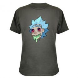 Камуфляжная футболка Рик и Морти арт дорисовка - PrintSalon